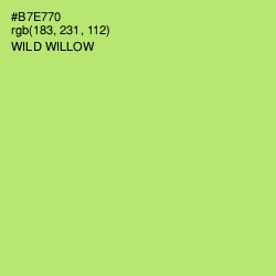 #B7E770 - Wild Willow Color Image