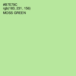 #B7E79C - Moss Green Color Image
