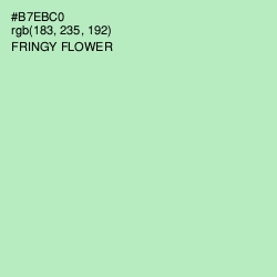 #B7EBC0 - Fringy Flower Color Image