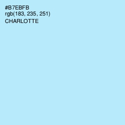 #B7EBFB - Charlotte Color Image