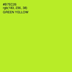 #B7EC26 - Green Yellow Color Image