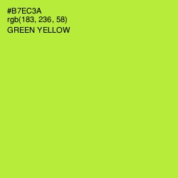 #B7EC3A - Green Yellow Color Image