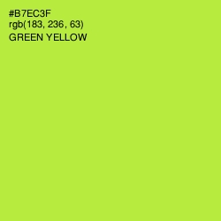 #B7EC3F - Green Yellow Color Image