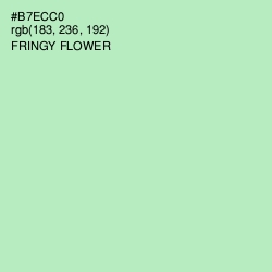 #B7ECC0 - Fringy Flower Color Image