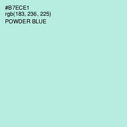 #B7ECE1 - Powder Blue Color Image