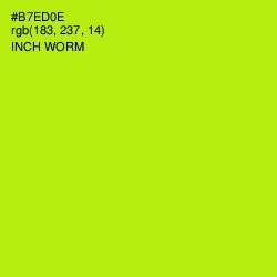 #B7ED0E - Inch Worm Color Image