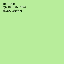 #B7ED9B - Moss Green Color Image