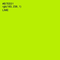 #B7EE01 - Lime Color Image