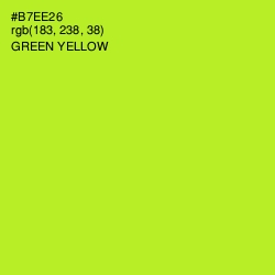 #B7EE26 - Green Yellow Color Image