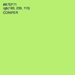 #B7EF71 - Conifer Color Image