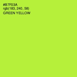 #B7F03A - Green Yellow Color Image