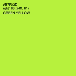 #B7F03D - Green Yellow Color Image