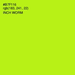 #B7F116 - Inch Worm Color Image