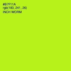 #B7F11A - Inch Worm Color Image