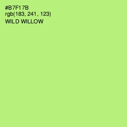 #B7F17B - Wild Willow Color Image