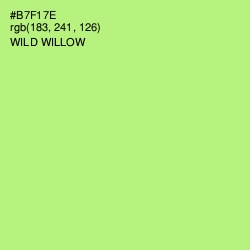#B7F17E - Wild Willow Color Image