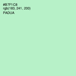 #B7F1C8 - Padua Color Image