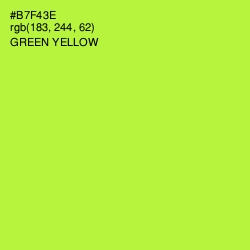 #B7F43E - Green Yellow Color Image