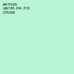 #B7F4D5 - Cruise Color Image