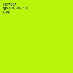 #B7F50A - Lime Color Image