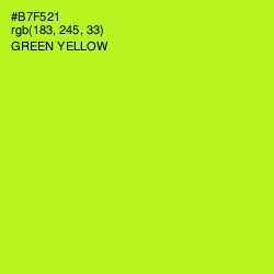 #B7F521 - Green Yellow Color Image