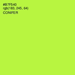 #B7F540 - Conifer Color Image