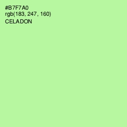 #B7F7A0 - Celadon Color Image