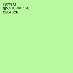 #B7F8A1 - Celadon Color Image