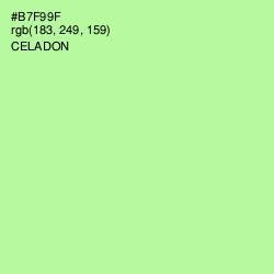#B7F99F - Celadon Color Image