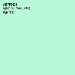 #B7F9D8 - Cruise Color Image