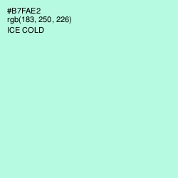 #B7FAE2 - Ice Cold Color Image