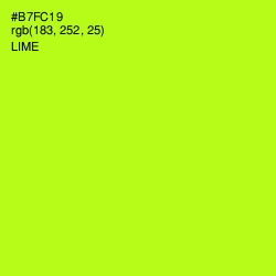 #B7FC19 - Lime Color Image