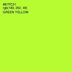 #B7FC31 - Green Yellow Color Image