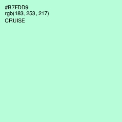 #B7FDD9 - Cruise Color Image