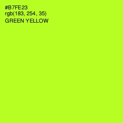 #B7FE23 - Green Yellow Color Image