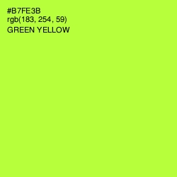 #B7FE3B - Green Yellow Color Image