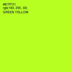 #B7FF21 - Green Yellow Color Image
