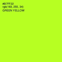 #B7FF22 - Green Yellow Color Image