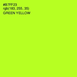 #B7FF23 - Green Yellow Color Image