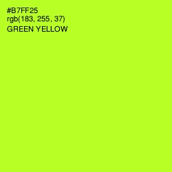 #B7FF25 - Green Yellow Color Image