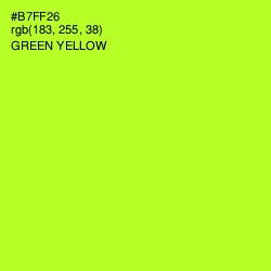 #B7FF26 - Green Yellow Color Image