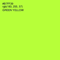 #B7FF39 - Green Yellow Color Image