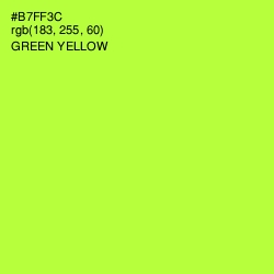 #B7FF3C - Green Yellow Color Image