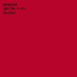 #B8042B - Shiraz Color Image