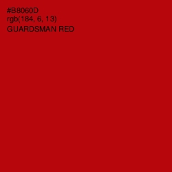#B8060D - Guardsman Red Color Image