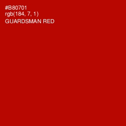 #B80701 - Guardsman Red Color Image