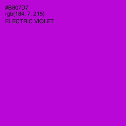 #B807D7 - Electric Violet Color Image