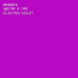 #B809C4 - Electric Violet Color Image