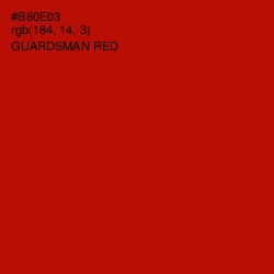 #B80E03 - Guardsman Red Color Image