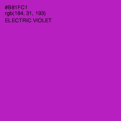 #B81FC1 - Electric Violet Color Image